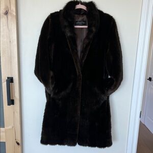 Fabulous Furs Dark Brown Teddy Jacket